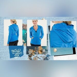 Lululemon Dance Studio Jacket  Cornflower (Vintage & Rare) 2011 (Size 8)